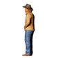 3DP Miniatures 4: Stehende Figur: Cowboy mit Hut, Jacke, Jeans & Stiefeln, Hände in den Jackentaschen (Ref. Nr. 457)