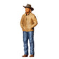 3DP Miniatures 5: Stehende Figur: Cowboy mit Hut, Jacke, Jeans & Stiefeln, Hände in den Jackentaschen (Ref. Nr. 457)