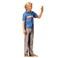 3DP Miniatures 0: Stehende Figur: Passant hebt die Hand zum Gruß (Ref. Nr. 505)