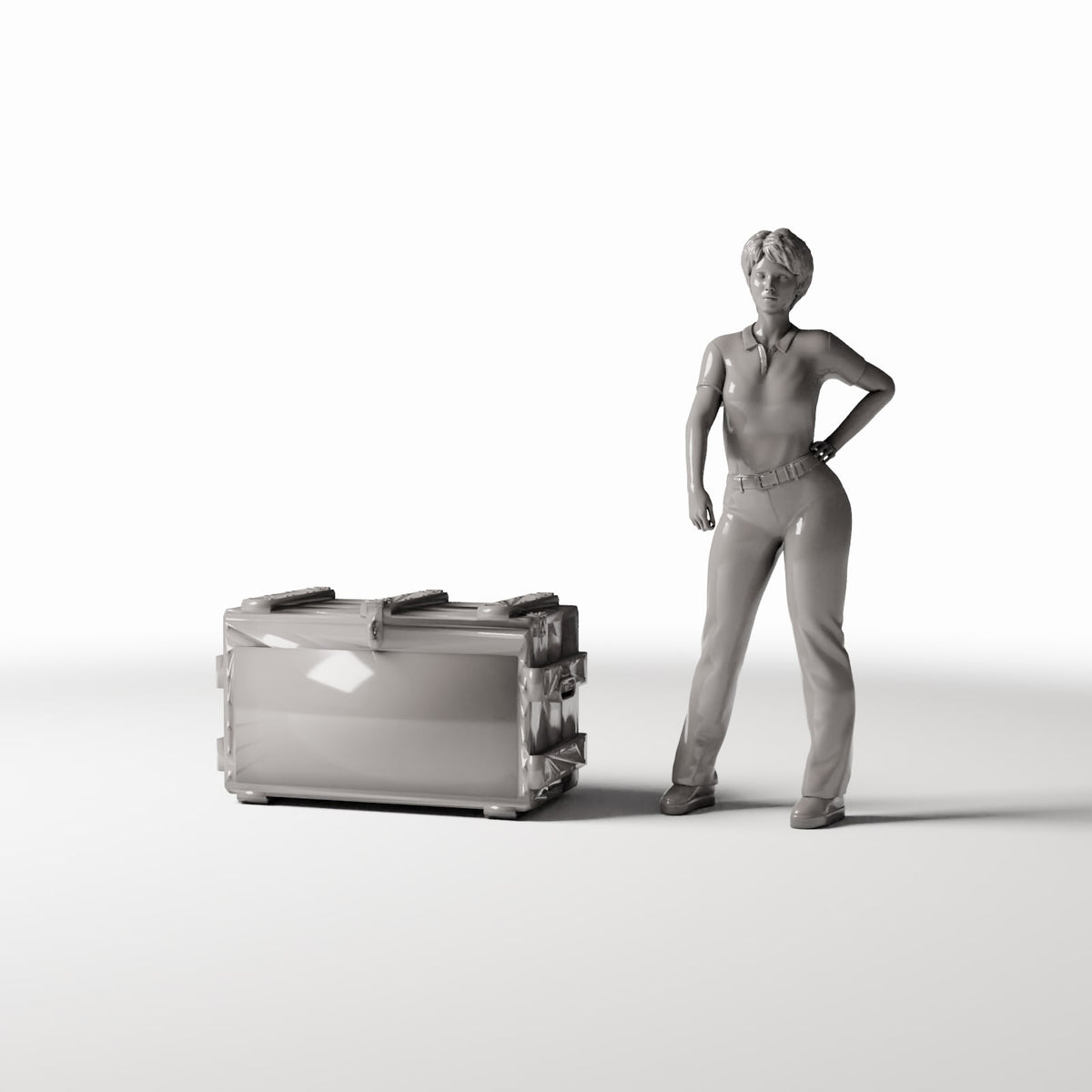 Diorama modelbouw productfoto 1: Dioramakamp: militaire transportkist (Ref. 306D)