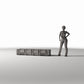 Dioramamodelbouw productfoto 1: Diorama-opslag: militaire transportkoffer (Ref. 340D)