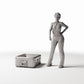 Diorama-modelbouw productfoto 1: Diorama-opslag: militaire transportkist met beslag (Ref. 367D)