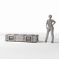 Diorama-modelbouw productfoto 1: diorama-opstelling met militaire transportkist en sluitingen (Ref. 371D)