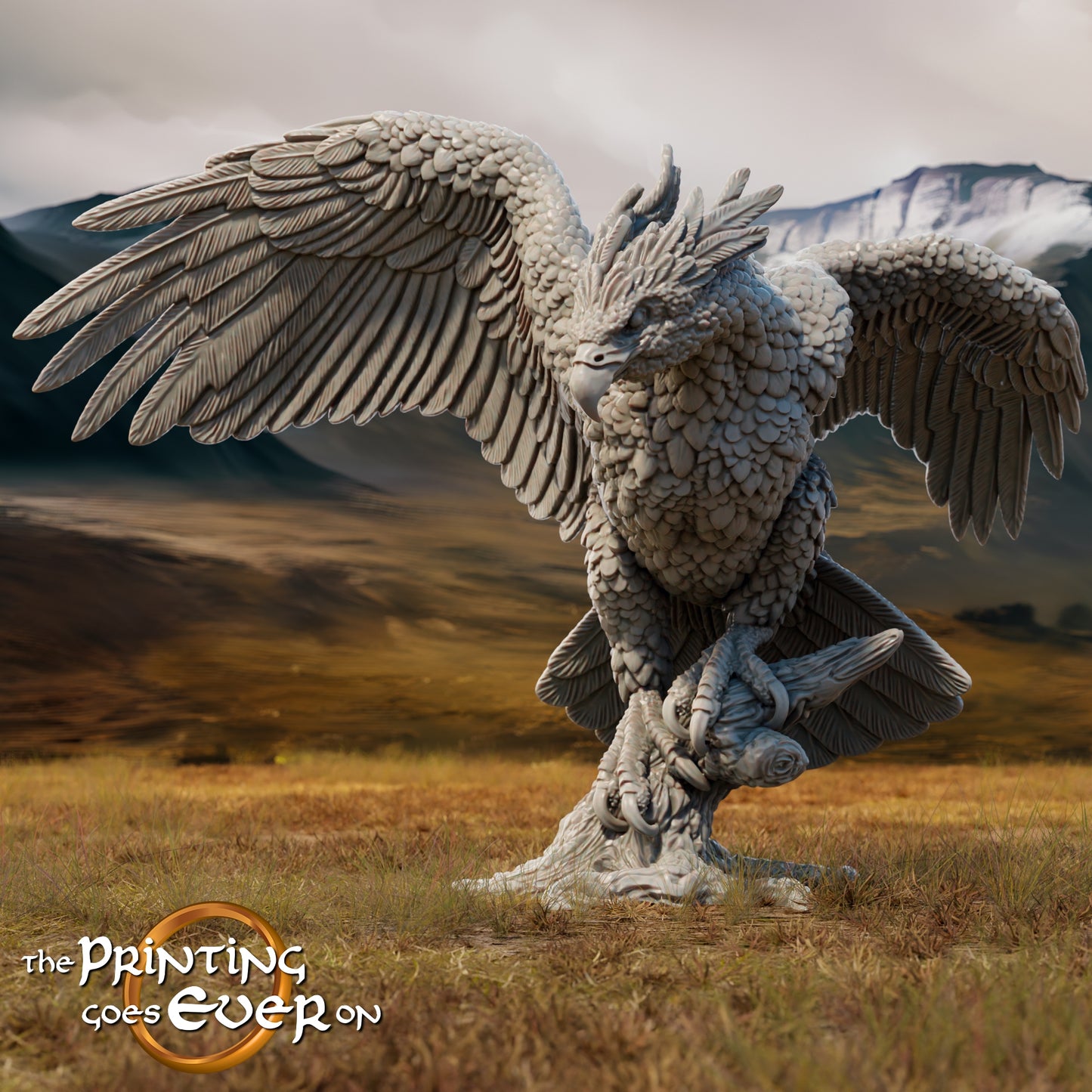 Productfoto Tabletop 28mm The Printing Goes Ever On (TPGEO) 0: Grote Adelaar: Bondgenoten uit de Lucht