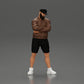 Diorama modelbouw productfoto 0: Figuur: Man met gekruiste armen, pet, jack, shorts, sportschoenen (Ref Nr. A125)