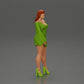Diorama modelbouw productfoto 1: Diorama-miniatuur: Poserende vrouw in kimono-jurk met plateau schoenen (Ref Nr. A86)