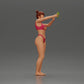 Diorama modelbouw productfoto 1: Diorama-miniatuur: Vrouw in bikini maakt selfie op het strand, staande figuur (Ref Nr. A69)