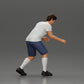 Diorama modelbouw productfoto 3: Diorama-miniatuur: Man in shorts bij tafelvoetbal, T-shirt & hoge sokken (Ref Nr. A71)