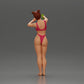 Diorama modelbouw productfoto 3: Diorama-miniatuur: Vrouw in bikini maakt selfie op het strand, staande figuur (Ref Nr. A69)