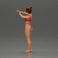 Diorama modelbouw productfoto 4: Diorama-miniatuur: Vrouw in bikini maakt selfie op het strand, staande figuur (Ref Nr. A69)