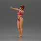 Diorama modelbouw productfoto 5: Diorama-miniatuur: Vrouw in bikini maakt selfie op het strand, staande figuur (Ref Nr. A69)