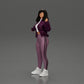 Diorama modelbouw productfoto 5: Diorama-miniatuur: Vrouw in open jas, crop top en strakke broek (Ref Nr. A114)