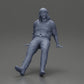 Diorama modelbouw productfoto 6: Zittende miniatuurfiguur, man in historische kleding met pet en bretels (Ref Nr. A84)
