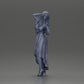 Diorama modelbouw productfoto 6: Miniatuurfiguur: Vrouw in lange trouwjurk met hoge hakken, elegant poserend (Ref Nr. A109)