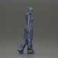 Diorama modelbouw productfoto 7: Miniatuur-figuur: Hip-Hop Lowrider vrouw met pet, korte top & baggy-broek (Ref Nr. A103)