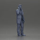 Diorama modelbouw productfoto 7: Dioramafiguur - Turkse man in een mantel met coltrui, telefonerend (Ref Nr. A78)