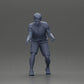 Diorama modelbouw productfoto 7: Diorama-miniatuur: Man in shorts bij tafelvoetbal, T-shirt & hoge sokken (Ref Nr. A71)