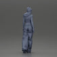 Diorama modelbouw productfoto 8: Miniatuur-figuur: Hip-Hop Lowrider vrouw met pet, korte top & baggy-broek (Ref Nr. A103)