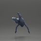 Diorama modelbouw productfoto 8: Diorama-miniatuur: Vrouw in rode bikini, elegante duik-/sprongpose (Ref Nr. A137)