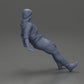 Diorama modelbouw productfoto 8: Zittende miniatuurfiguur, man in historische kleding met muts en bretels (Ref Nr. A84)
