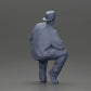 Diorama modelbouw productfoto 8: Diorama-figuur: Zittende hiphopman met jas, pet en sneakers (Ref Nr. A62)