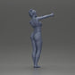 Diorama modelbouw productfoto 8: Diorama-miniatuur: Vrouw in bikini maakt selfie op het strand, staande figuur (Ref Nr. A69)