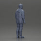 Diorama modelbouw productfoto 8: Staande figuur: Man met muts en hoodie (Ref Nr. A100)