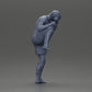 Diorama modelbouw productfoto 8: Diorama figuur: vechtsport-miniatuur, trappositie met hoofdbescherming, handschoenen en scheenbescherming (Ref Nr. A122)