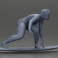 Diorama modelbouw productfoto 8: Diorama-miniatuur: Surferin kniend in bikini op surfboard, enkel (Ref Nr. A119)