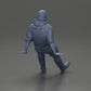 Diorama modelbouw productfoto 9: Zittende miniatuurfiguur, man in historische kleding met muts en bretels (Ref Nr. A84)