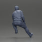 Diorama modelbouw productfoto 9: Diorama-zitfiguur: Turkse man met stropdas en vest, half knielend (Ref Nr. A72)