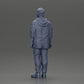 Diorama modelbouw productfoto 9: Staande figuur: Man met muts & hoodie (Ref Nr. A100)