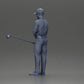 Diorama modelbouw productfoto 10: Diorama figuur: Miniatuur-golfer staand met pet, handschoen en golfclub - Dioramafiguur (Ref Nr. A143)