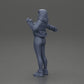Diorama modelbouw productfoto 10: Diorama-miniatuur: Vrouw in open jas, crop top en strakke broek (Ref Nr. A114)