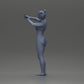Diorama modelbouw productfoto 10: Diorama-miniatuur: Vrouw in bikini maakt selfie op het strand, staande figuur (Ref Nr. A69)