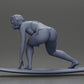 Diorama modelbouw productfoto 11: Diorama-miniatuur: Surferin kniend in bikini op surfboard, enkel (Ref Nr. A119)