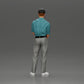 Diorama modelbouw productfoto 15: Diorama figuur: Miniatuur-golfer staand met pet, handschoen en golfclub - Dioramafiguur (Ref Nr. A143)