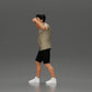 Diorama modelbouw productfoto 5: Diorama-miniatuur: Man in shirt en shorts draagt vrouw op schouders (Ref Nr. A81)