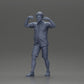 Diorama modelbouw productfoto 13: Miniatuurfiguur: Man in shorts draagt vriendin op schouders, poserend paar (Ref Nr. A76)