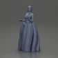 Diorama modelbouw productfoto 15: Diorama figuur: Miniatuur-bruid in een lange witte jurk met boeket (Ref Nr. A132)