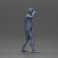 Diorama modelbouw productfoto 8: Diorama-miniatuur: Man in shirt en shorts draagt vrouw op schouders (Ref Nr. A81)