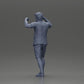 Diorama modelbouw productfoto 10: Diorama-miniatuur: Man in shirt en shorts draagt vrouw op schouders (Ref Nr. A81)