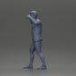 Diorama modelbouw productfoto 11: Diorama-miniatuur: Man in shirt en shorts draagt vrouw op schouders (Ref Nr. A81)