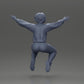 Diorama modelbouw productfoto 9: Miniatuurfiguur - Zittend meisje met uitgestrekte armen, sportkleding (Ref Nr. A80)