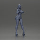 Diorama modelbouw productfoto 6: Diorama-vrouwenfiguur: Elegante staande vrouw in een rode jurk met plateau schoenen (Ref Nr. A134)