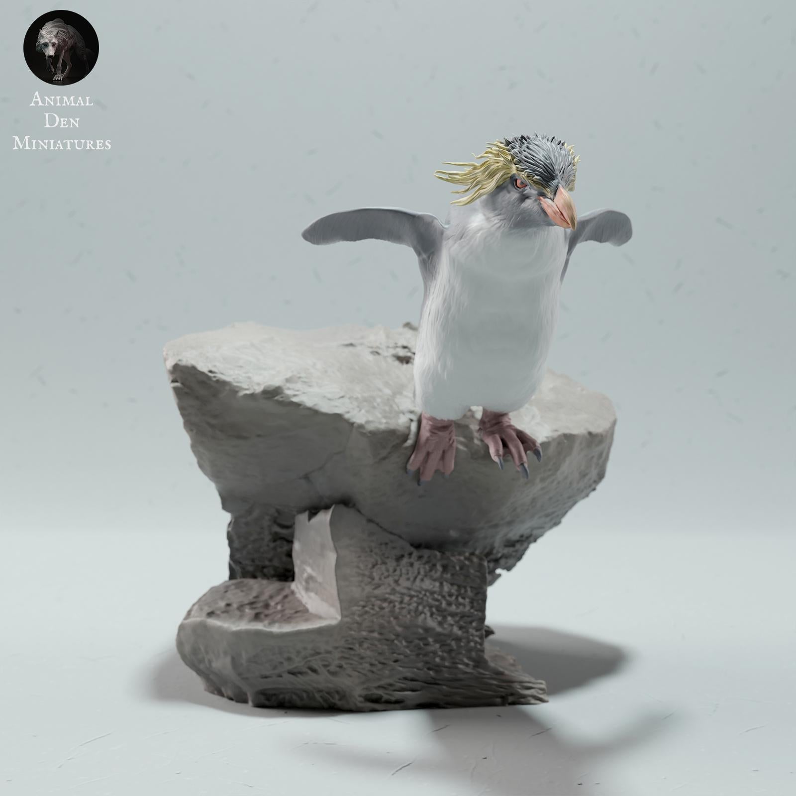 Productfoto Dier Figuur Diorama, Modelbouw: 0: Zeewezen Figuur: Rots-pinguïn – Rockhopper (Ref 01_01_63)