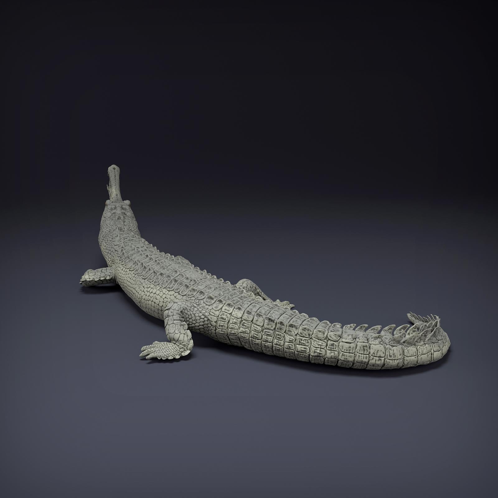 Productfoto Dier Figuur Diorama, Modelbouw: 0: Jungle Dier Figuur: Gangesgavial – Gharial (Ref 01_01_80)