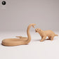 Productfoto Dierfiguur Diorama, Modelbouw: 0: Wilde Dierfiguren: Honingdas vs. Zwarte Mamba – Strijd van de Savanne (Ref 25_08_08)