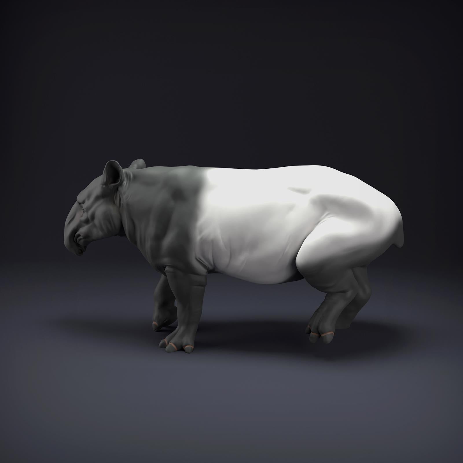 Productfoto Dierfiguur Diorama, Modelbouw: 0: Jungle Dierfiguur: Maleisische Tapir (Ref 01_01_86)
