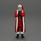 Diorama modelbouw productfoto 0: Kerstman-miniatuur, staand met gekruiste armen voor diorama (Ref Nr. A51)